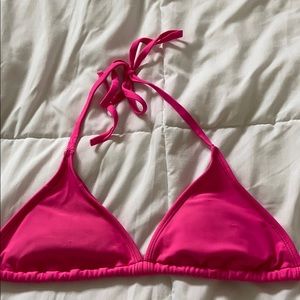 Pink halter bikini top!